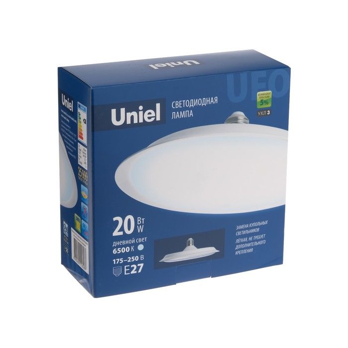 Uniel led. Лампа светодиодная Uniel, UFO, 60 Вт,. Uniel светодиодная лампа 60w. Лампа led 60 w/e27/6500к. Лампа Uniel e27 UFO.