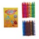 Восковые карандаши, набор 16 цветов, высота 1 шт - 8 см, диаметр 0,8 см