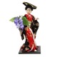 Кукла коллекционная "Японка с цветочной ветвью и в шляпе"