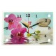 Часы настенные прямоугольные "Сиреневые орхидеи и камни", 20х30 см