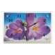 Часы настенные прямоугольные "Сиреневые цветы", 20х30 см микс