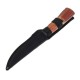 Нож разделочный "Командор", лезвие 14 см, в чехле, деревянная рукоять с пробковой вставкой
