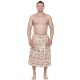 Полотенце для бани Collorista "Банька" мужской килт, 75х150 см хлопок вафельное полотно