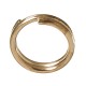 Кольцо соединительное двойное 0,6 мм (набор 50 гр, ±127 шт) СМ-1025, цвет золото