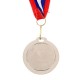 Медаль призовая 049 диам 5 см. 2 место. Цвет сер