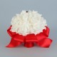 Букет-дублер для невесты из латексных цветков бело-красный