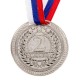 Медаль призовая 063 "2 место", d=5 см, цвет сер