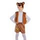 Карнавальн.костюм"Медвежонок бурый" 3 предмета (маска-шапочка, безрукавка, шорты ) Рост 122