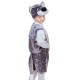 Карнавальный костюм "Волчонок", 3 предмета: жилетка, шорты, маска-шапочка. Рост 122-128 см