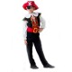 Карнавальный костюм "Отважный пират", шляпа, повязка на глаз, воротник, рубашка, жилет, пояс, 5-7 лет, рост 122-134 см
