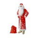 Карнавальный костюм "Дед Мороз", шуба, шапка, варежки, пояс, мешок, р-р 52-54