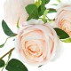Цветы искусственные "Роза" три бутона, светло-розовая