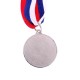 Медаль призовая 066 диам 3,5 см. 2 место. Цвет сер