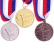 Медаль тематическая 121 "Гимнастика" диам 3,5 см Цвет сер