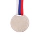 Медаль призовая 064 диам 4 см. 2 место. Цвет сер