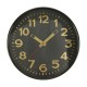 Часы настенные круглые "Классика", черные 30х30 см